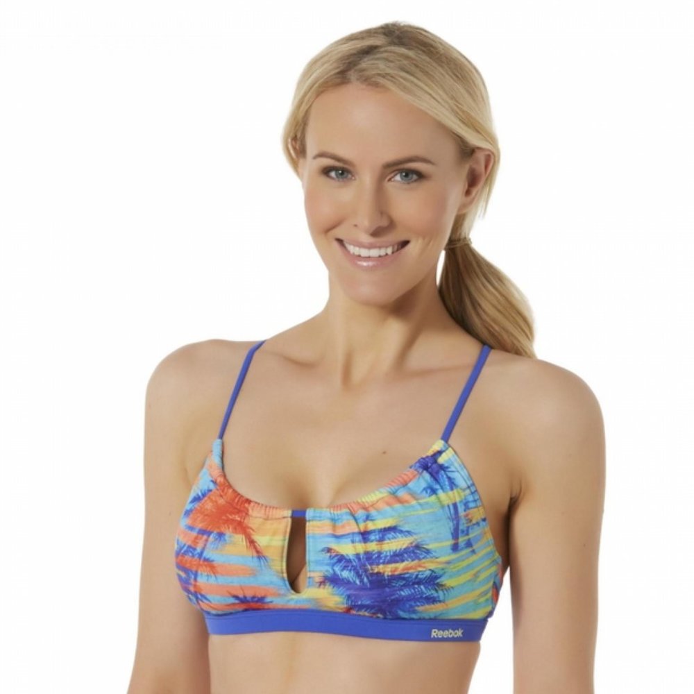 NWT REEBOK SWIM TROPICAL KEYHOLE 2 PIECE BIKINI
